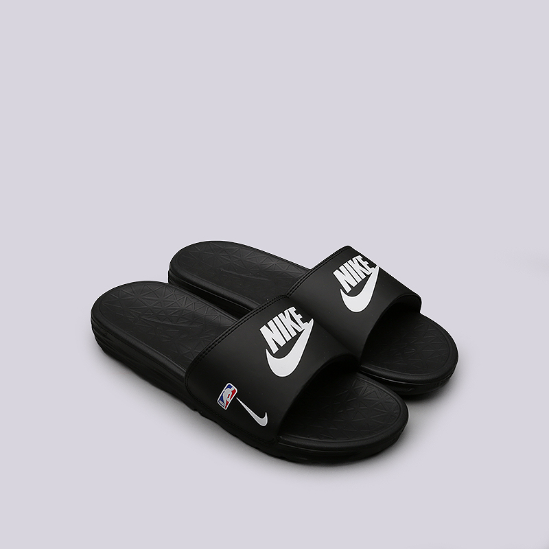  черные сланцы Nike Benassi Solarsoft NBA 917551-004 - цена, описание, фото 2